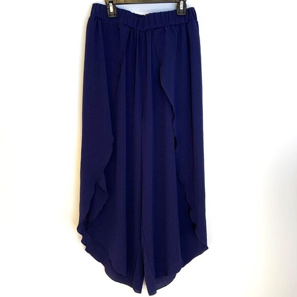 Elsia & Zoey Pants - Elsie & Zoey NWT SZ S/M Navy Tulip women’s pants